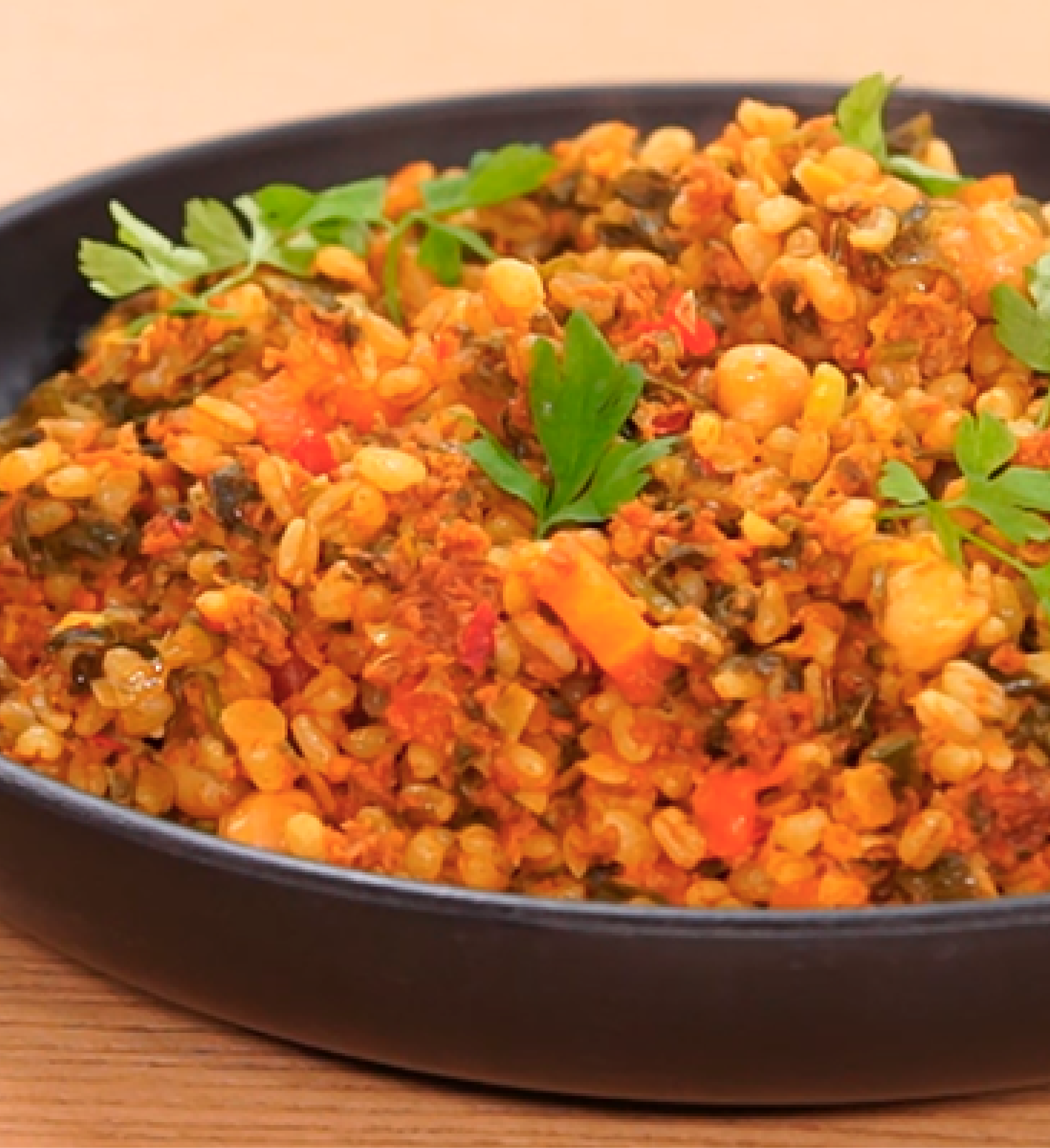 Boulghour aux légumes cuit à la vapeur