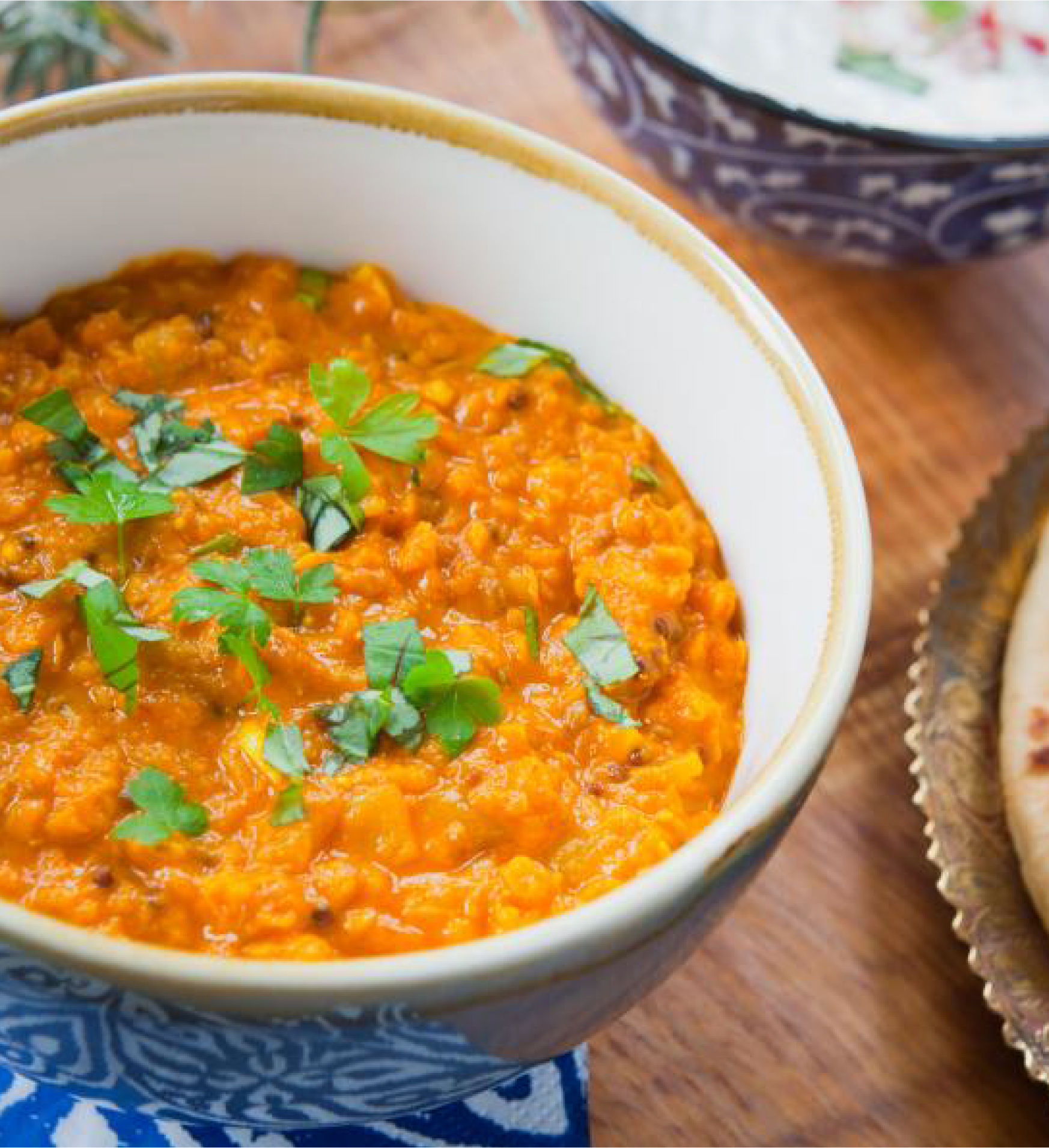 Dahl de lentilles et quinoa au curry