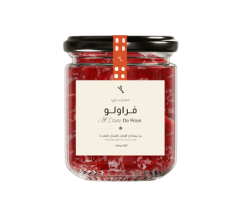 Confiture de Fraise à L’eau de Rose – 200gr – Afawih