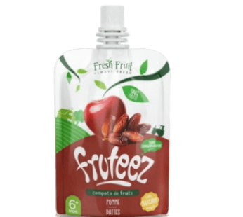 Compote En Gourde Pomme Datte – 90gr – Fruteez
