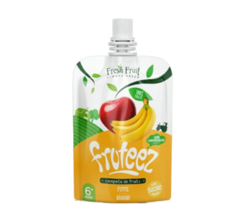 Compote En Gourde Pomme Banane – 90gr – Fruteez