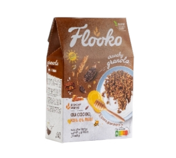 Crunchy Granola au Cacao, Lait et Miel – Flooko